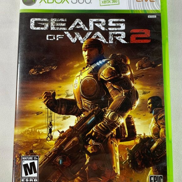 Gears of War 2 Microsoft Xbox 360 Video Game 2008 Complete with Manual Tested - Picture 1 of 5